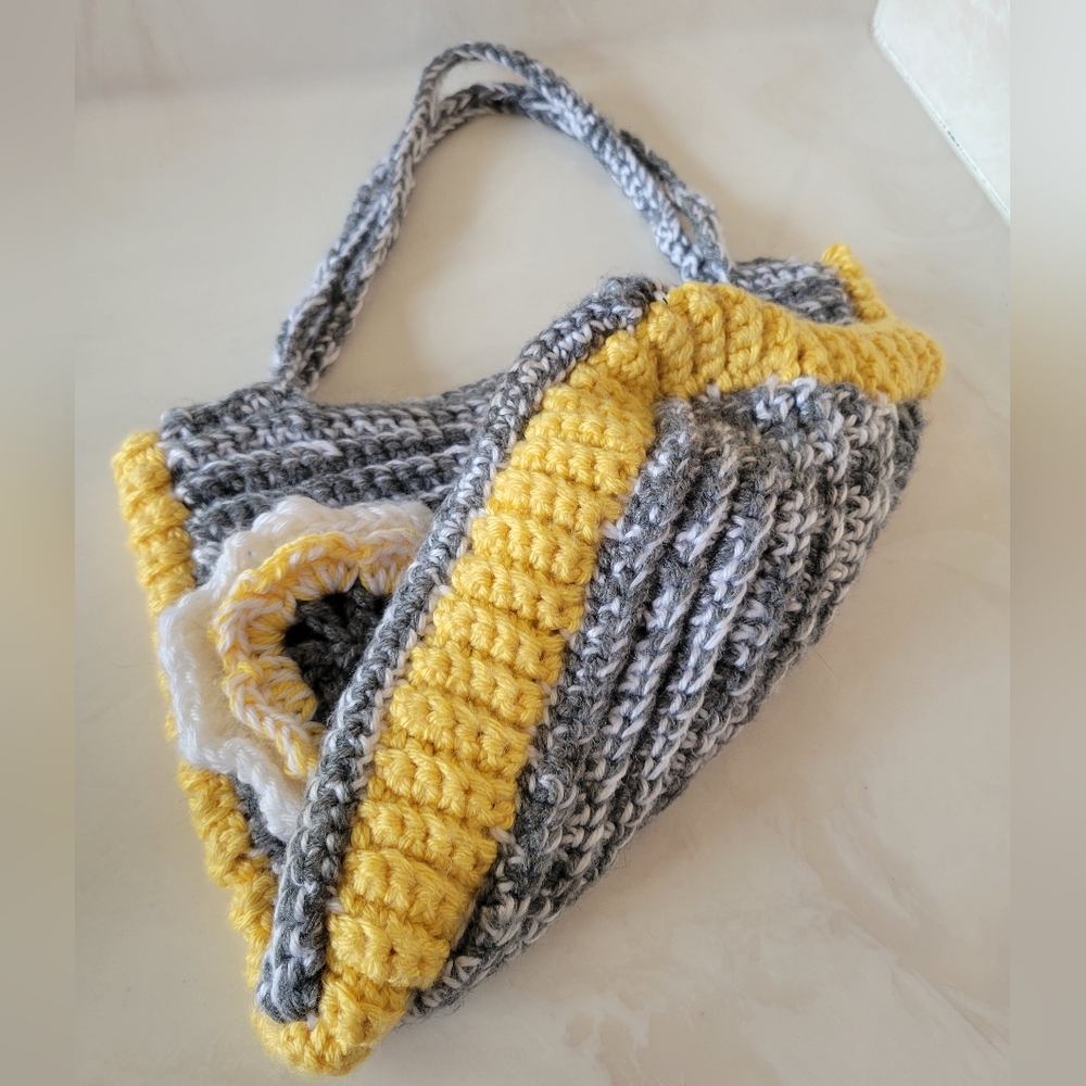 Handmade Crocheted Tote - Picture 4 of 8